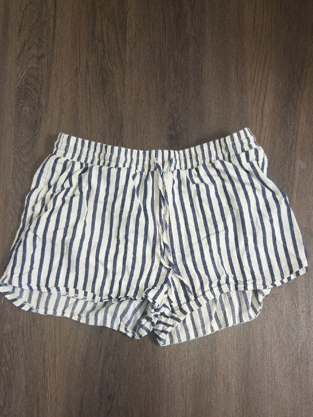 Universal Thread Navy and White Striped Drawstring Athletic Shorts